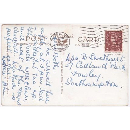 Postcard Seaham Hall, Seaham Harbour, County Durham. Real photo