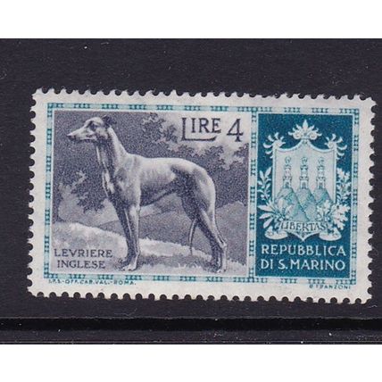 SAN MARINO 1976 DOGS 4L / L4 MINT SG511