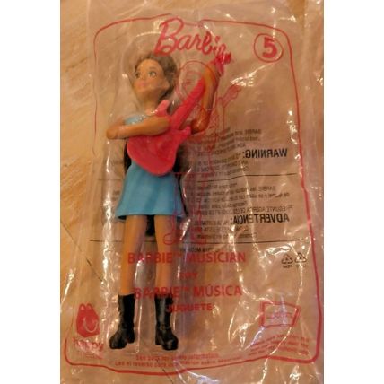 2019 Happy Meal Barbie Musician #5 & Barbie Firefighter #6 Brand New Sealed Pack