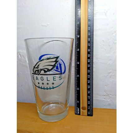 Miller Lite Eagles Football Beer Glass Conical Pint - 16 oz - Fast Ship!