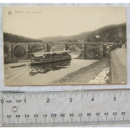 vintage postcard Namur, Belgium, Ponte de Jambes