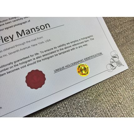 Genuine, Signed, 10"x8", Photo, Shirley Manson (Musician/Actress - Garbage) +COA