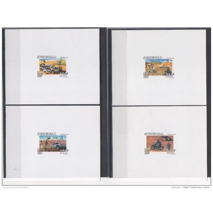 Sénégal 1998 / 1999 PROOF 21e Rallye Paris-Dakar Voiture Car Mi. 1596 - 1599