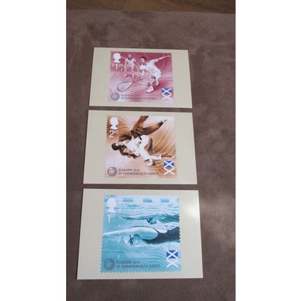 2014 GB PHQ FDC Cover Postcards - Glasgow Commonwealth Games - Sport