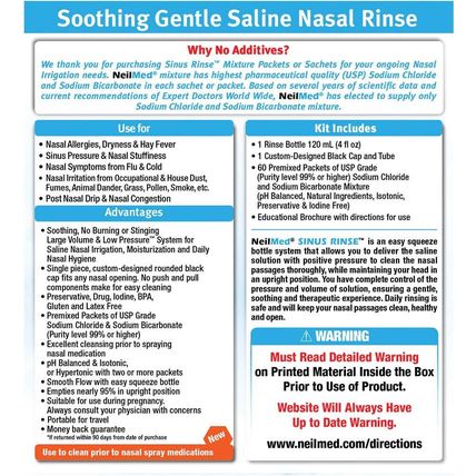 BUNDLE! (60) Neilmed Kids Sinus Nasal Rinse & (15) NasaDrops Saline on the Go!