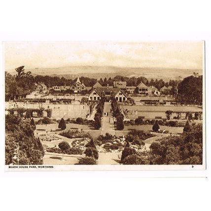 Beach House Park, Worthing, Sussex, Postcard