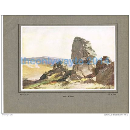 VIXEN TOR, CECIL A HUNT, BOOK ILLUSTRATION (PRINT), 1931