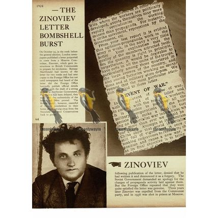Zinoviev Letter Calling for British Revolution, 1924, Book Illustration, 1938