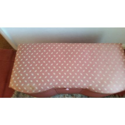 Vintage 1950's Large Wicker Look Blanket Box