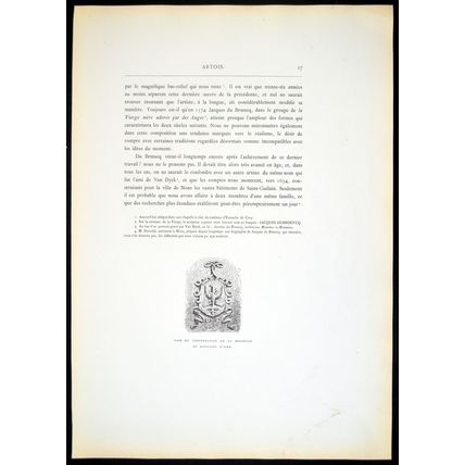 VASE DE CONSTRUCTION BAILLIAGE D’AIRE 1879 Jean Eugène Sadoux ETCHING