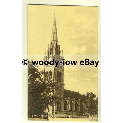 h0916 - Parish Church at Fiveways , Ryde , Isle of Wight - postcard