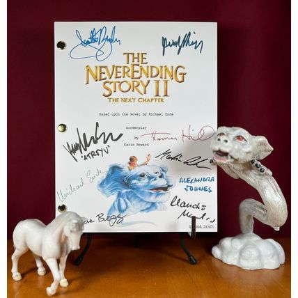 The Neverending Story 1 & 2 Scripts Signed- Autograph Reprints- Atreyu, Artax