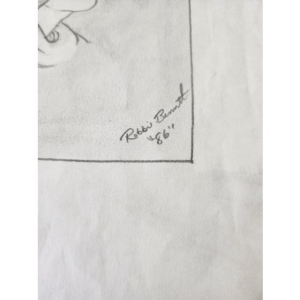 2 Original Artworks 1 Watercolor? 1 Pencil? by Robbi Bennett Signed 1986