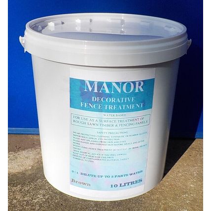 DECORATIVE FENCE TREATMENT CONCENTRATE 3:1 RATIO BROWN 10 LITRES See description