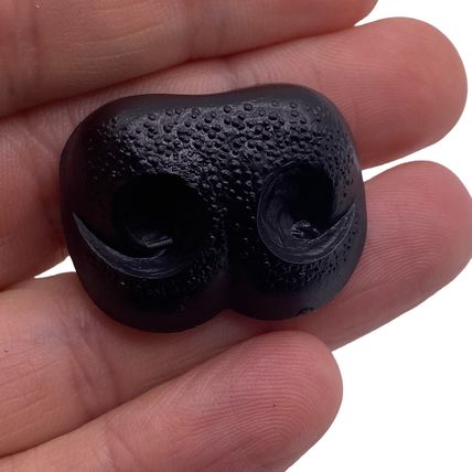 Safety Nose Teddy Bear 30mm Black with Metal Back Soft Toy Making Repairs