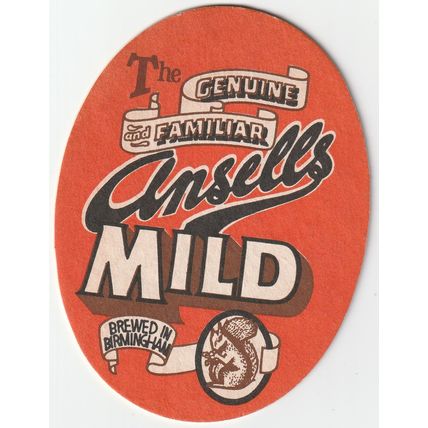 BEER MAT - ANSELLS BREWERY - MILD - (Cat No 099) - (1997)