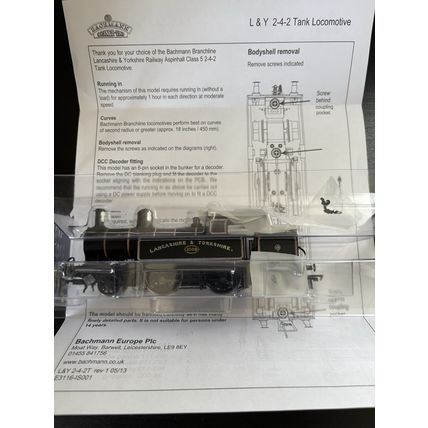Bachmann 31-166NRM Class 5 1008 L&Y Black With ARC Lettering, NRM Excl - MIMB