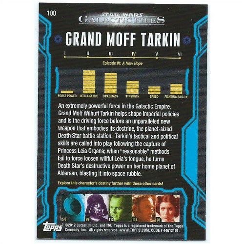 2012 Star Wars Galactic Files - #100 - Grand Moff Tarkin