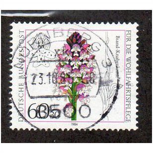 GER 1984 60pf + 30pf 'FLOWERS' FINE USED (EBID30-081)