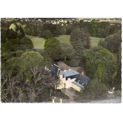 AUTHON (Loir-et-Cher), France postcard en avion au-dessus de =