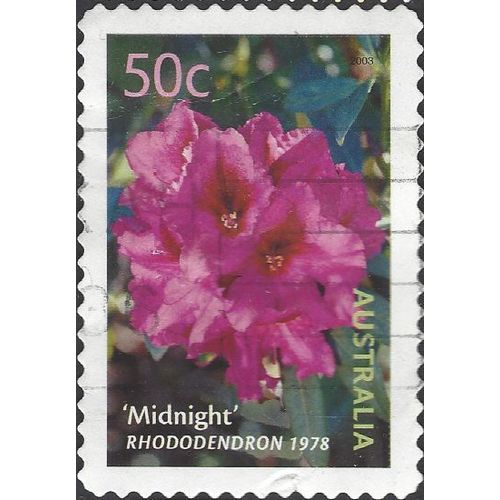 AUSTRALIA, FLOWER, Rhododendron "Midnight", pink 2003, 50c