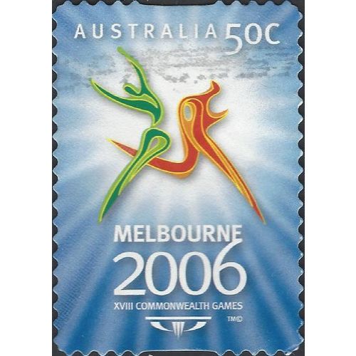 AUSTRALIA, SPORT, Melbourne Commonwealth Games, blue 2006, 50c, #4