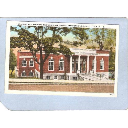 New York Stamford Dr Churchill Memorial Gymnasium & Library ny_box3~1312
