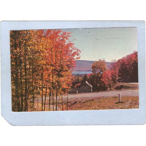 New York Speculator Picturesque Autumn View From Highway Lake Pleasant ny_~1300