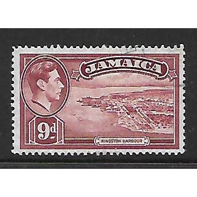 JAMAICA 1938 9d LAKE KINGSTON HARBOUR SG 129 FINE USED