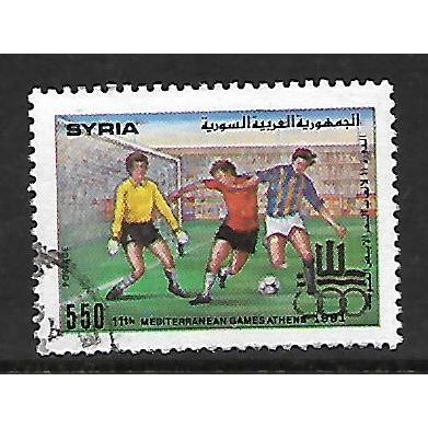 SYRIA 1991 MEDITERRANEAN GAMES ATHENS 550p FOOTBALL SG 1816 FINE USED