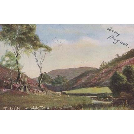Little Langdale Tarn Cumbria Antique Postcard