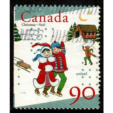 Canada 1996 Christmas 90c Used Stamp b