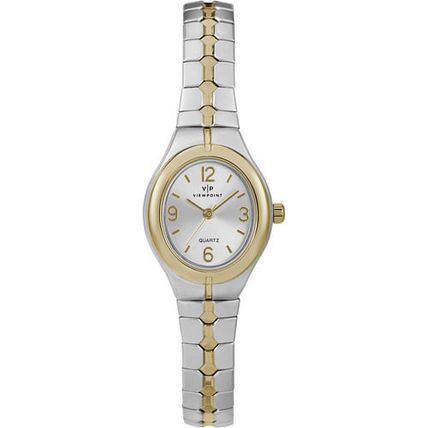 Viewpoint by Timex CC3D83200 Women's Two-Tone Stainless Steel Expansion Band ...