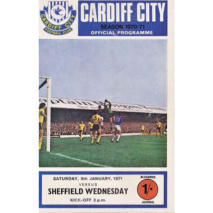 CARDIFF CITY v SHEFFIELD WEDNESDAY LEAGUE DIVISION 2 - 1970/71