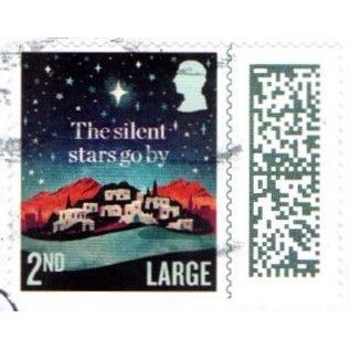 2023 Christmas. 2nd Large. Bethlehem. Self Ad Die Cut. Fine Used On Piece