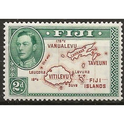 Fiji 1938 SG253 2d Brown & Green DIE 1 Mounted Mint ..