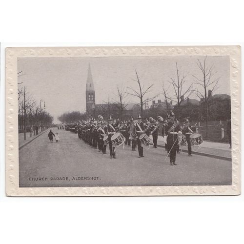 Church Parade Aldershot Hampshire Postcard