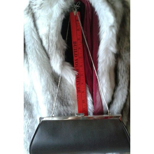 clutch purse faux leather Convertible shoulder bag sable brown pebble texture