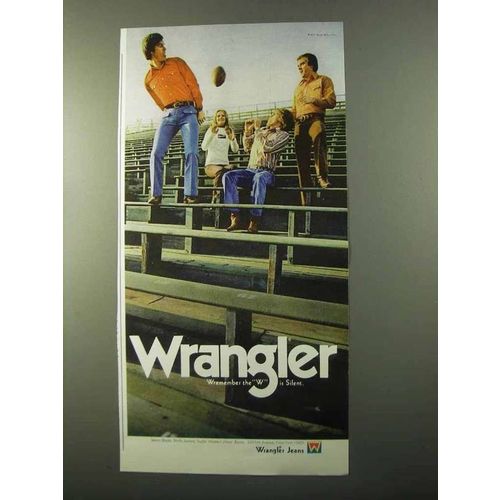 1971 Wrangler Jeans Ad - W is Silent
