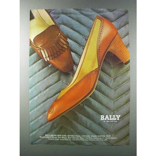1981 Bally of Switzerland Shoes Ad