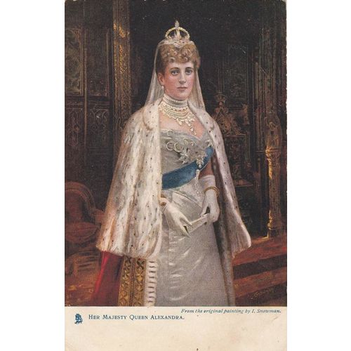 Artist Drawn H.M. Queen Alexandra Royalty Postcard (ROY1275) Oilette