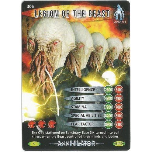 Dr Doctor Who Battles In Time Annihilator #306 Legion of The Beast