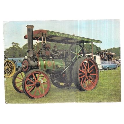 THE WALLIS EXPANSION ENGINE Traction Engine by Dennis used postcard 1981 #