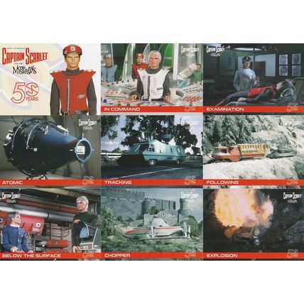 Captain Scarlet 50 Years Full 36 Card Base Set Trading Cards Unstoppable Cards