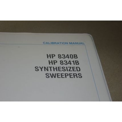 Hp 8340B/8341B Synthesized Sweepers Calibration guide Manual 08340-90243