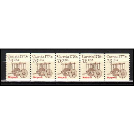 2255 7.6c Carreta Very Fine MNH Dry Gum PNC 1/5 X2937