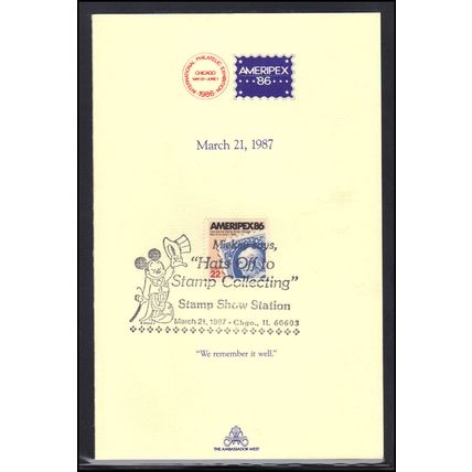 Souvenir Card 2145 AMERIPEX '86 Box0405