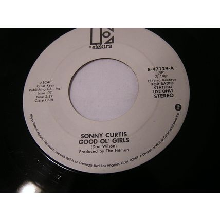 Sonny Curtis Promo 45-GOOD OL' GIRLS/SO USED TO LOVING YOU STEREO
