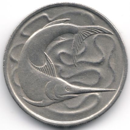 Singapore : 20 Cents 1967
