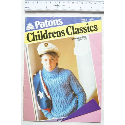 Vintage: Patons pattern book No. 258 childrens classics, DK